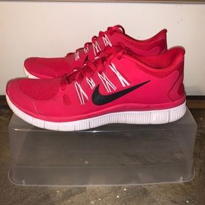 Women’s Red Nike Free 5.0
